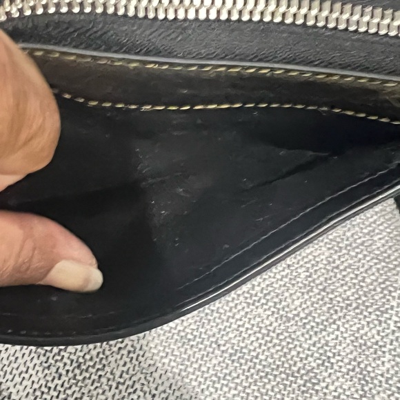 All saints metallic leather long wallet/wristlet - Picture 15 of 16